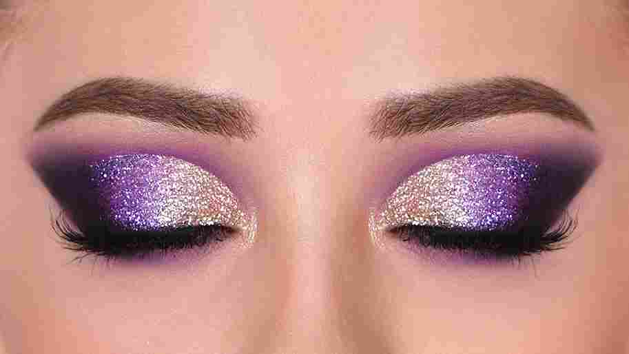 Purple and Silver Glamorous Look